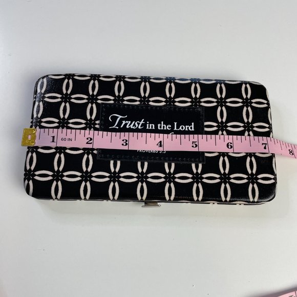 PROVERBS Scripture HardSided Clutch Wallet Toggle Lock ID Card Holder Zip Pouch - Picture 11 of 12